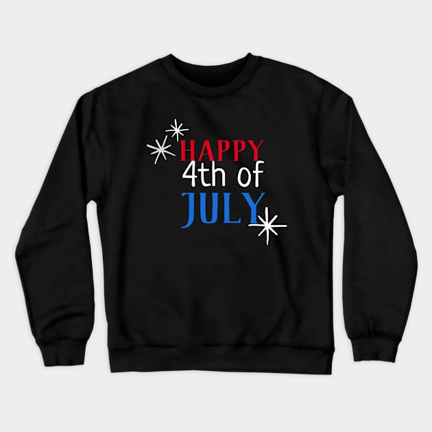 4th of July Independence Day Crewneck Sweatshirt by Hephaestus